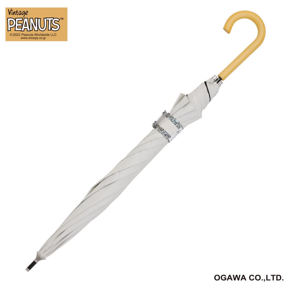 Зонт Ogawa Snoopy для легкого УФ-излучения, тепла, воды, снежный, 8 56146, женский, блокирующий, 99,9% защиты, экранирующий, отталкивающий, арахис, дни, 50 см, спицы,