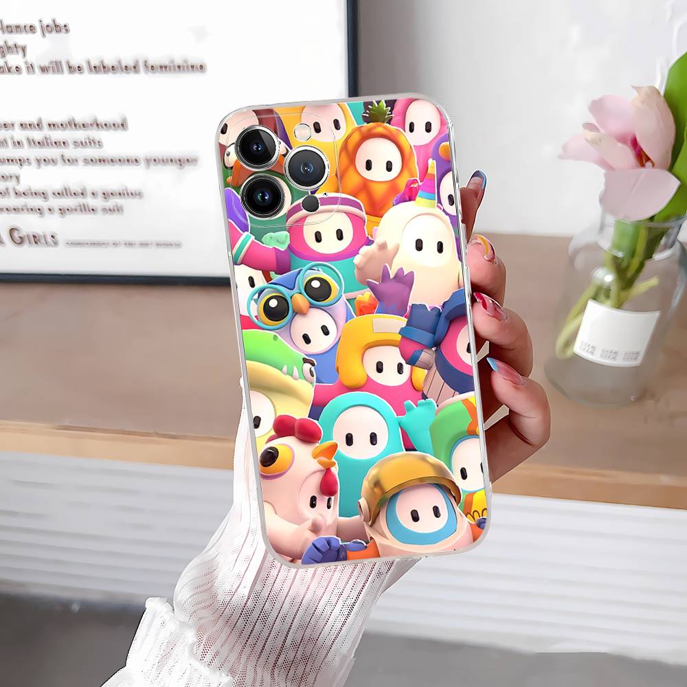 F-Fall G-Guys Party Game Phone Case For IPhone 17 16 15 14 13 12 11 Pro Max Plus Soft Cover Personalized DIY