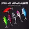 Metal Vib Blade Lure Fishing Vibration3D Hardbait Treble Hook Tackle Pesca Bait