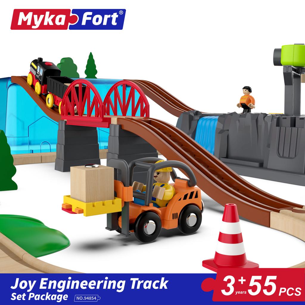 Деревянный спортивный костюм поезд с ящиком для хранения 3 детские развивающие игрушки