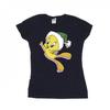 Womens/Ladies Tweety Christmas Hat Cotton T-Shirt