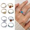 4pcs Colorful Resin Finger Rings Jewelry Set Versatile Resin Rings Set Finger Accessory For Enhancing Any Outfit