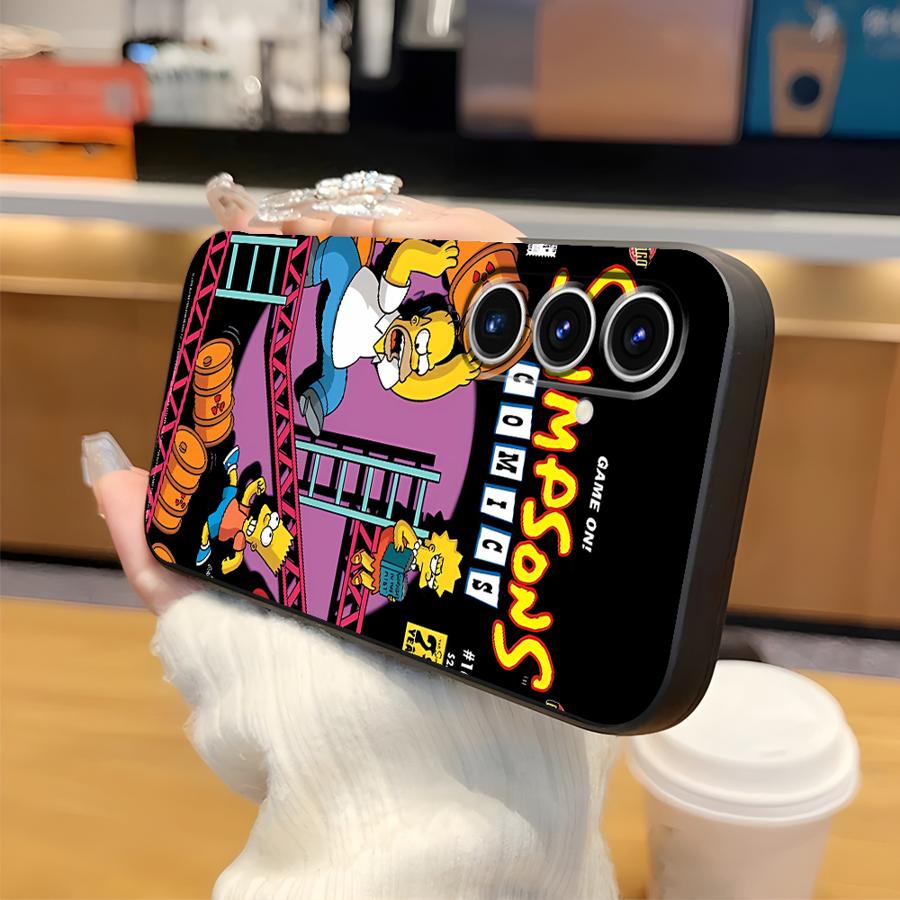 Мультяшная Funda Чехол для телефона The S-simpsons для Samsung Galaxy A70 A15 A04 A06 A12 A16 A40 A13 A20 A05 A50 A17
