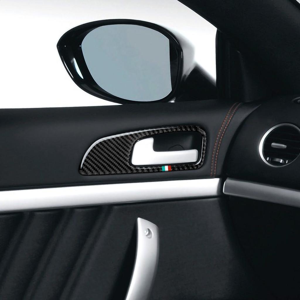 Наклейки на автомобиль, внутренняя дверная чаша, рама, украшение из углеродного волокна, интерьер для Alfa Romeo 159 Brera Spider, аксессуары