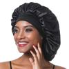 Women's Silky Bonnet For Sleeping Reusable Satin Jumbo Bonnet To Protect Hair Wide Elastic Band Sleeping Cap Bath Cap Hair Dry