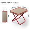 Portable Folding Stool - Compact, Thickened Chair for Outdoor Use, Travel, and Fishing