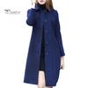 Женское шерстяное пальто осень-зима с отложным воротником, однобортное, свободное, средней длины, плотное, сохраняющее тепло, для поездок на работу, свиданий, путешествий