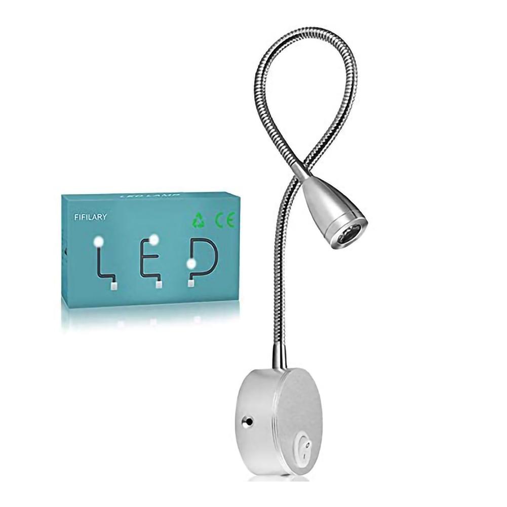 Gooseneck LED Reading Wall Lamp Adjustable Wall Mounted Bedroom Night light Wall Lamp Sconces Study LED Book Night light