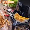Barbecue Tool 3Layer Air Fryer Racks Stainless Steel Square/Round Air Fryer Basket Tray Stackable Dehydrator Racks Kitchen Cook