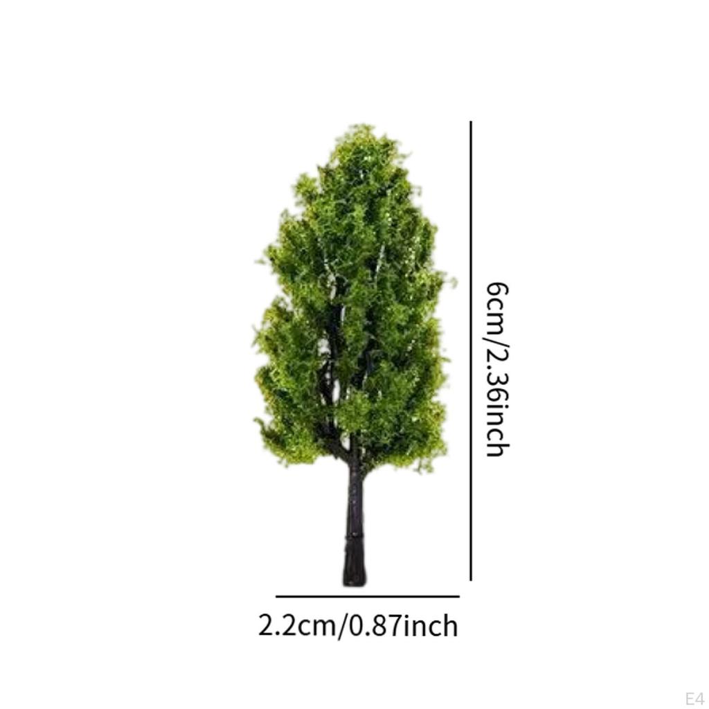 20 штук модель деревьев архитектура ролевые игры игрушка мини диорама HO масштаб для песка