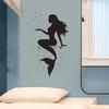 Fashion Mermaid Design Wall Sticker Beautiful Waterproof Decals for Bathroom Toilet Bedroom Decor Home Decoration