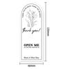 50 листов/упаковка, цветочные наклейки, минималистичные, печатные украшения, прямоугольные, наклейки для запечатывания, наклейки для запечатывания подарочных коробок, самоклеящиеся этикетки