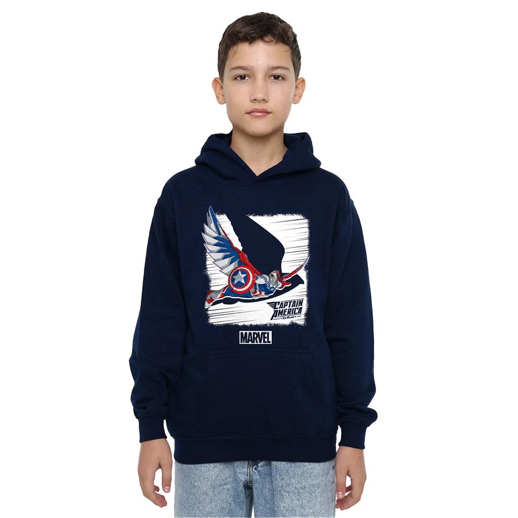 Captain America Childrens/Kids Falcon Pull Over Hoodie