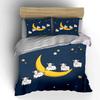 "Moon and Sheep Starry Bedding" Bedding Duvet Cover Set Duvet Cover Pillowcases (1 * Duvet Cover 2 * Pillowcases, without duvet insert)
