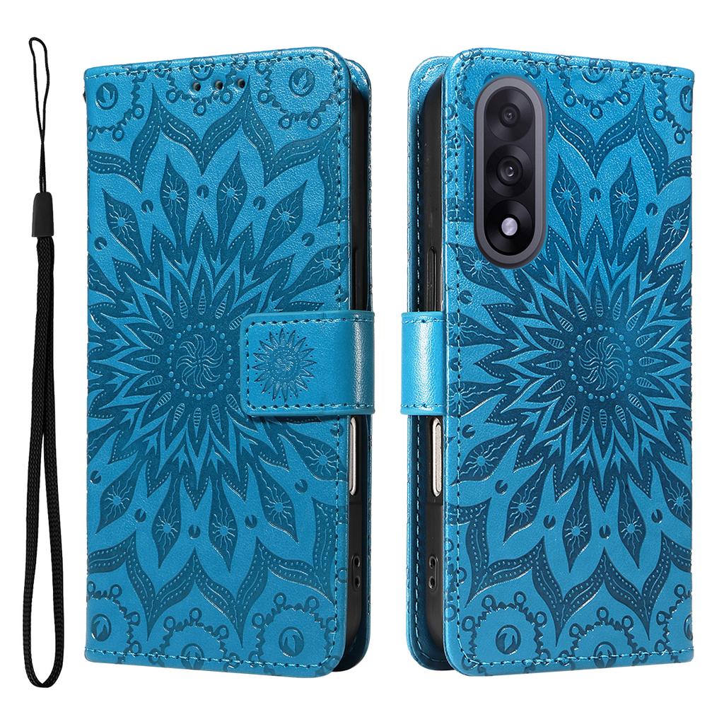 For OnePlus Nord 5 5G/OnePlus Ace 5 Ultra 5G Leather Wallet Case Sunflower Imprinted Phone Cover