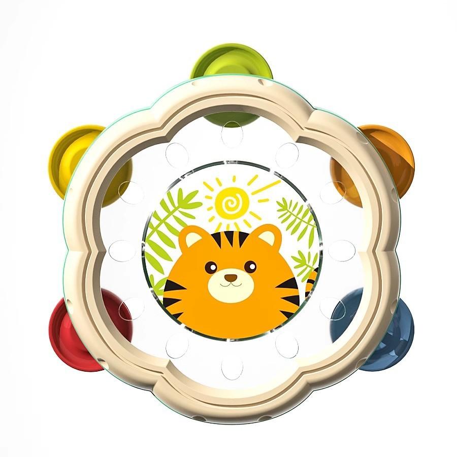 Toddler Handheld Drummer With Plastic Construction For Cognitive And Motor Skills Enhancement