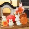 Exquisite Rabbit Mooncake Figurines Creative Mini Rabbit Desktop Ornament Animal Figure