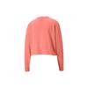 Puma Evide Logo Crop Sweatshirt Women Tops Salmon 599174-27