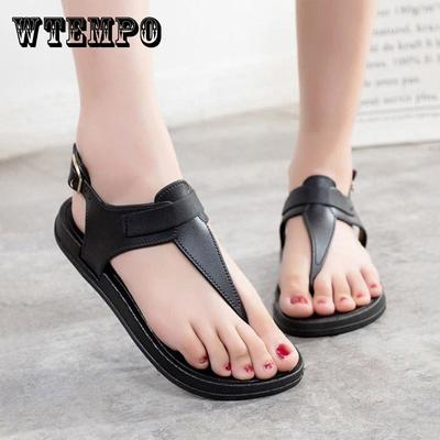 Летние женские сандалии на плоской подошве, шлепанцы, удобные мягкие тапочки без шнуровки, повседневная пляжная обувь