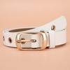 1 шт. Новый женский ремень, модный ремень с металлическими люверсами, без пробивки, полый ремень из искусственной кожи в паре с ремнем для джинсов для мужчин и женщин