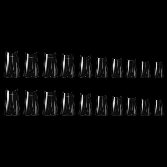 500 шт. Накладные ногти Легко клеятся Снимаются Долго держатся Полное покрытие Широкие Френч Наращивание накладных ногтей Типсы Стиль "Утиные лапки" Типсы для накладных ногтей Салон красоты