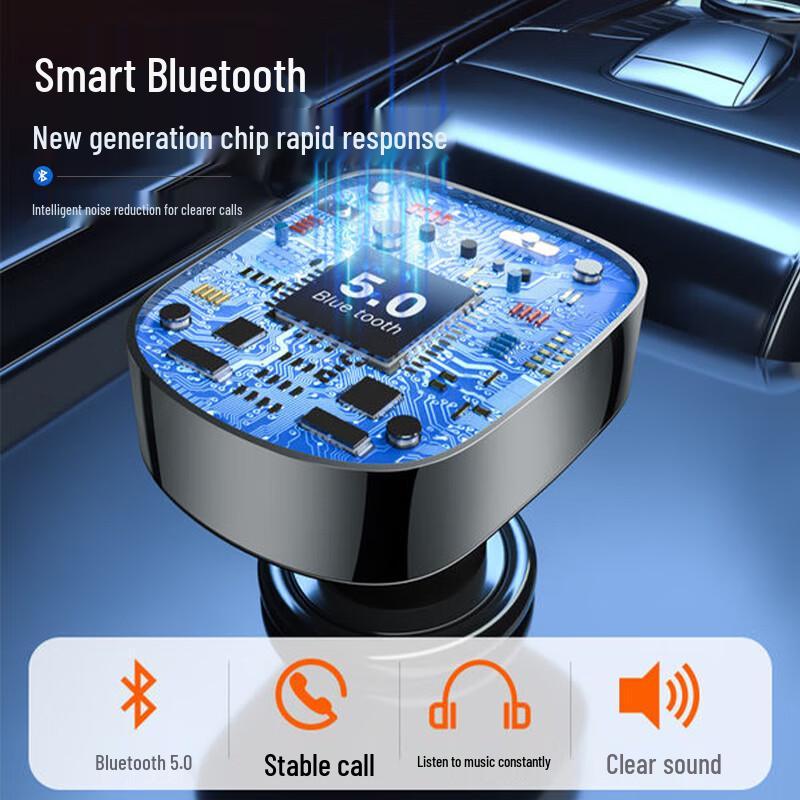 Автомобильный Bluetooth FM-передатчик и MP3-плеер с зарядным устройством QC3.0