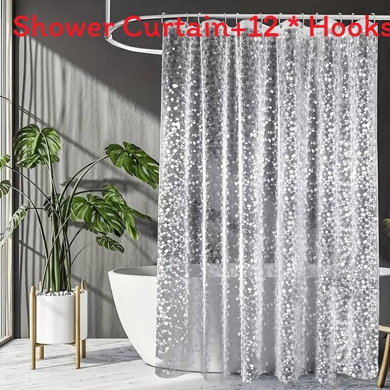 Водонепроницаемая шторка для душа из ПВА современного дизайна с 3D-рисунком камня для использования в ванной комнате