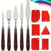 11pcs Professional Stainless Steel Palette Knife Set For Acrylic, Oil, Watercolor & Rock Painting