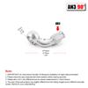 Stainless Steel AN3 to M10x1 Banjo Bolt Fitting For Motorcycle Motor Bike Scooter Hydraulic Brake Hose Line