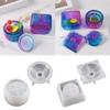 Set of 2 Jar Resin Moulds Silicone Resin Jar Moulds Silicone DIY Molds Epoxy Moulds for Storage Container Candy Jar