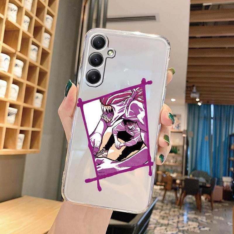 Мягкий прозрачный силиконовый чехол с рисунком аниме для Samsung A55 M35 S24 Xiaomi Redmi Note 13 Poco C65 iPhone Camera Противоударный защитный чехол