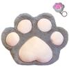 TATOTTE Cat Plush Toy, Cute Paw Cushion, Hands Can Fit From the Side, Cat Goods, Storage Pocket, Fluffy, Body Pillow, 25 X 32, Mini Light Included