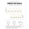24pcs Y2K Fake Nails Monkey Banana Chips Decor French Nails New Press On Nails  Girls