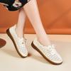 Женские мокасины, кожаные туфли, повседневная обувь для ходьбы, минималистская летняя обувь для беременных для девочек больших размеров
