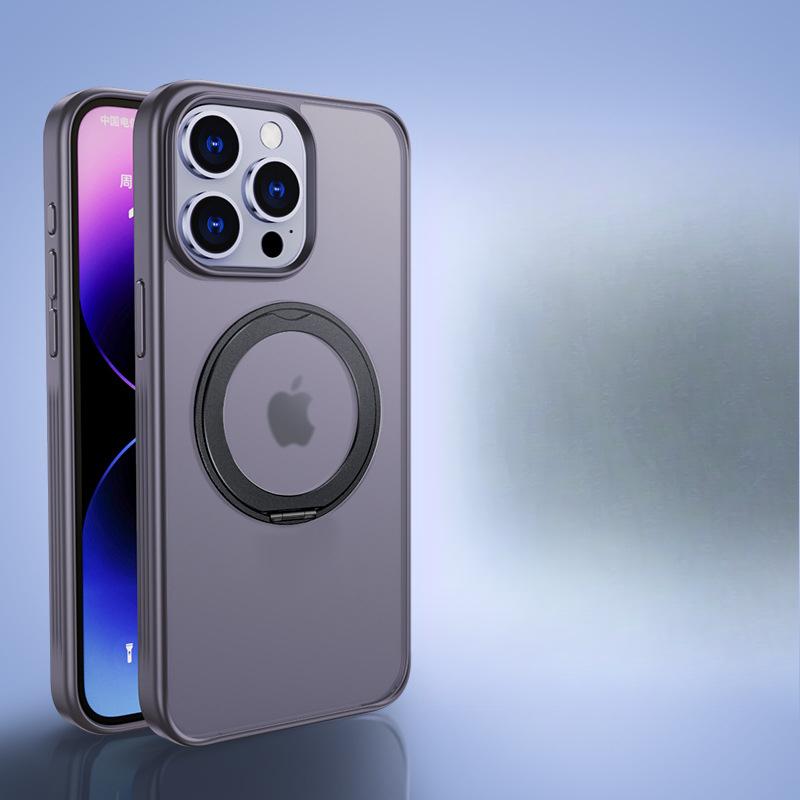 Compatible with Apple 15promax Phone Case, Support Point Case, 360-degree Magnetic Stand, IPhone14/13