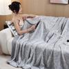 Breathable Air-conditioned Comforter Double Side Flower Pattern Nap Blanket  Bedroom
