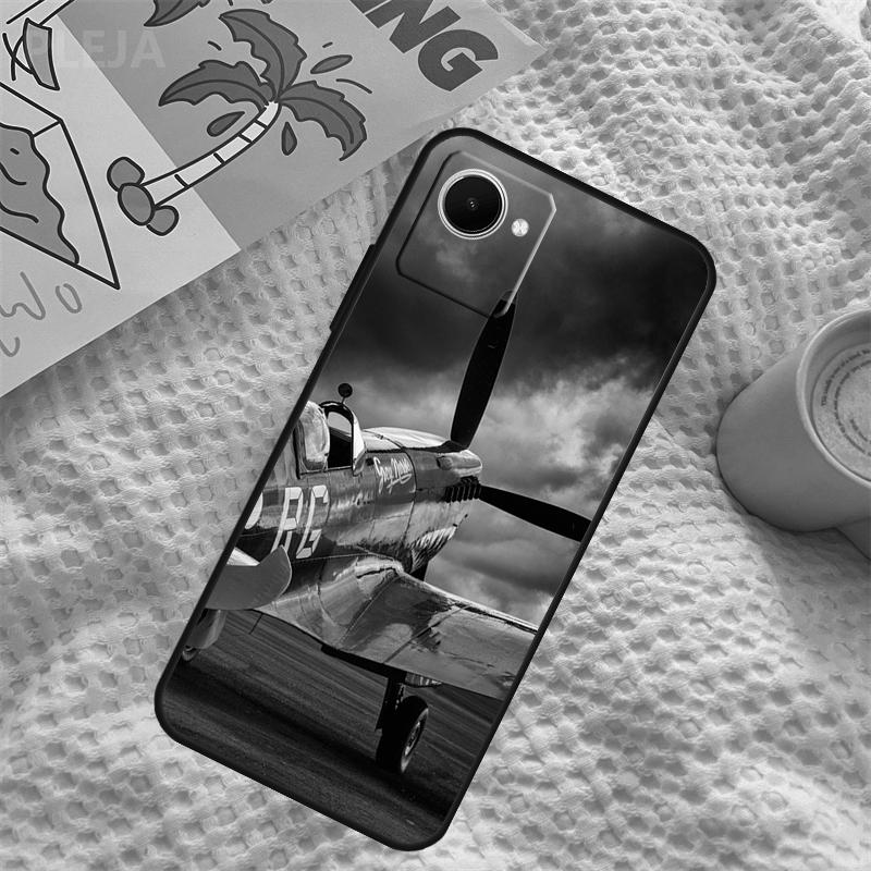 Чехол для телефона Realme с рисунком самолета Для Realme C67 C63 C55 C51 C75 C61 C53 C35 C65 C71 11 12 13 14 15 Pro Plus GT6 GT7 Pro