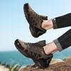Men's New Arrival Hiking Shoes Breathable Trekking Sneakers Lace-Up Cushioning Outdoor Climbing Tourism Male Footwear