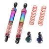 1 Pair RC Car Shock Absorber 105mm Colorful Oil Pressure Damping Large Caliber RC Shock Damper with Offset Cap