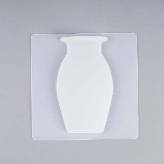3/6Pcs Wall Mount Silicone Vase Reusable Self-Adhesive Home Office Indoor Refrigerator Window