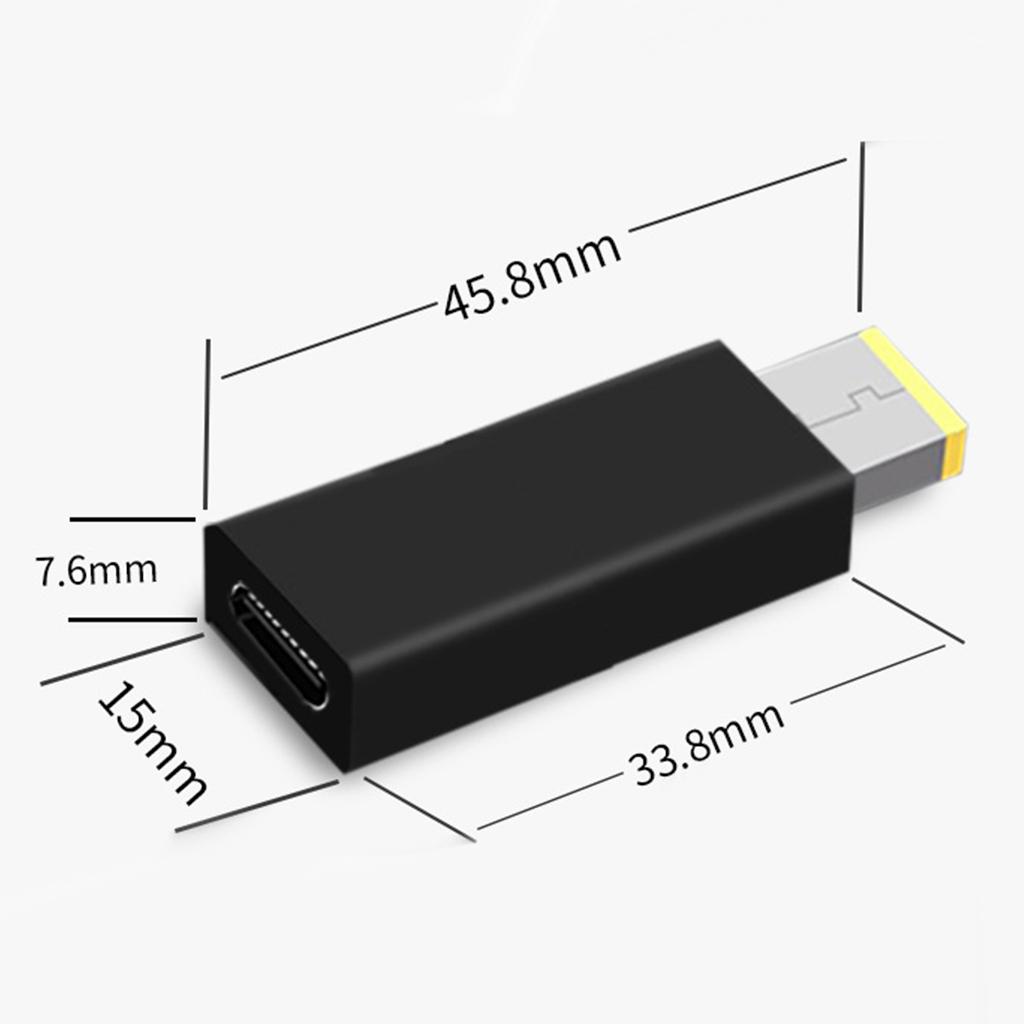 Разъем Type-C Female на квадратный DC Male для PD Power Charger, для ноутбука Thinkpad, для DC Power Converter