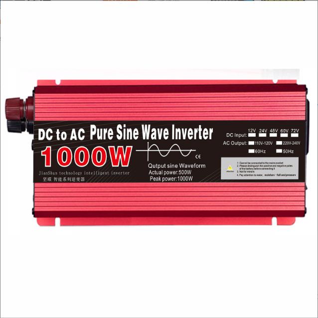 Pure Sine Wave Inverter 1000W 1600W 2200W 3000W Voltage DC 12V 24V To AC 220V Transformer Power Converter Solar Inverter