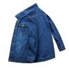 Plus Size Men's Military Style Jeans Jacket - Army Denim Coat with Multi-Pocket Design for Fashionable and Stylish Men