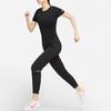 Nike Спортивная футболка с круглым вырезом и короткими рукавами с логотипом, женские топы, черные DJ8519-010