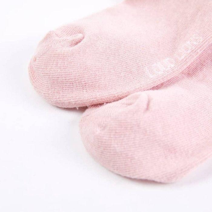 Chaussettes bébé - vidaXL - Rose pâle - 75% coton - Taille élastique - Mixte