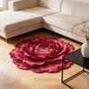 3D Цветочный Ковер Иллюзия Цветочный Узор Бархатный Ковер Нескользящий Плюшевый Коврик для Гостиной Спальни Детской Прихожей
