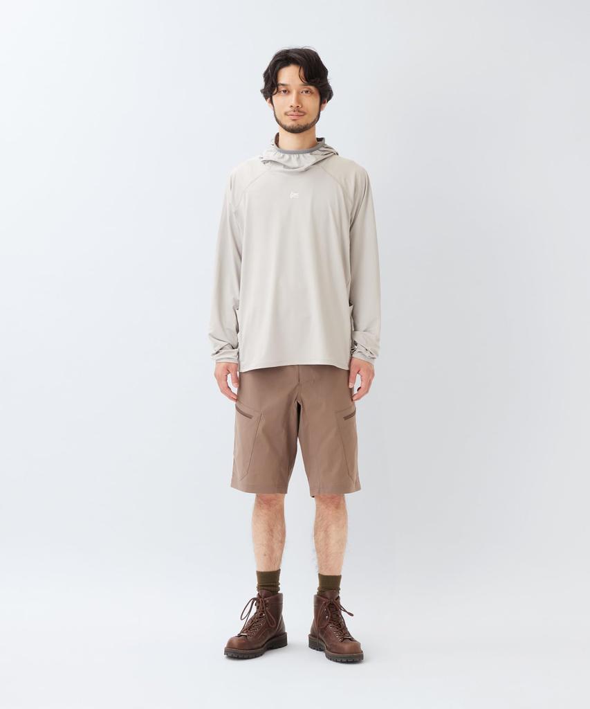 Мужская толстовка с капюшоном Lindis Sun Hoodie, легкий размер M [Snow Peak] EP-CS-26SU003 Женская, Серая,