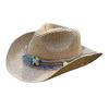 Ethnic style fringed webbing sequined straw hat travel sunscreen shading mountaineering Tibetan western cowboy hat