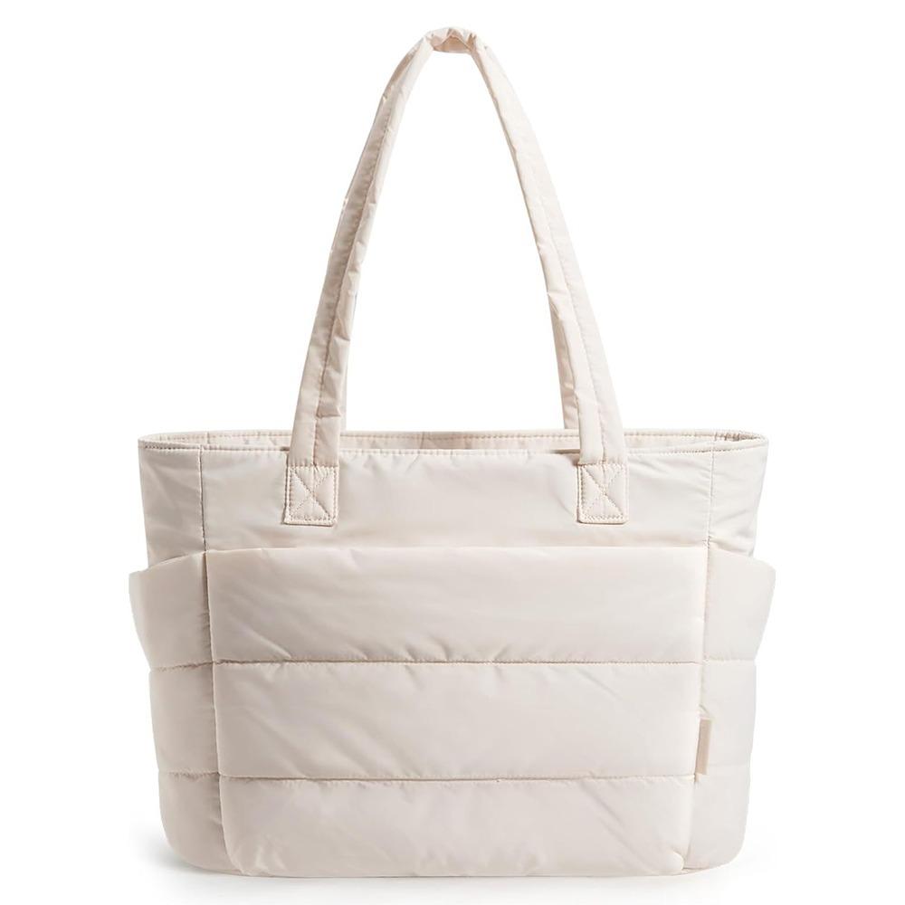 Сумка-тоут большой вместимости с хлопковой подкладкой, легкая стеганая сумка-тоут, дорожная сумка, ручная сумка, унисекс