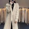 Autumn Winter Women's Cardigan Long Sleeve Sweater Coat Loose Warm Knitwear Female Long Coat